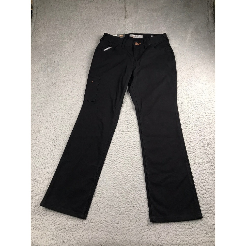 Ariat Work Rebar Pants Women 28S Black Perfect Rise Straight Canvas NEW NWT